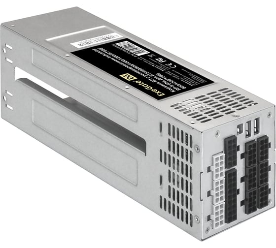 Серверный БП ExeGate с резервированием 2U Redundant 2x550W Industrial-RTS550 APFC, КПД 94% 80 PLUS Platinum, 4 cm fan, 24pin, 2x4+4pin, 2PCIe, 2SATA, 6IDE, Cable 292321
