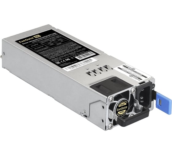 Серверный БП ExeGate с резервированием 2U Redundant 2x800W Industrial-RTS800 APFC, КПД 94% 80 PLUS Platinum, 4 cm fan, 24pin, 2x4+4pin, 2PCIe, 2SATA, 6IDE, Cable 292322