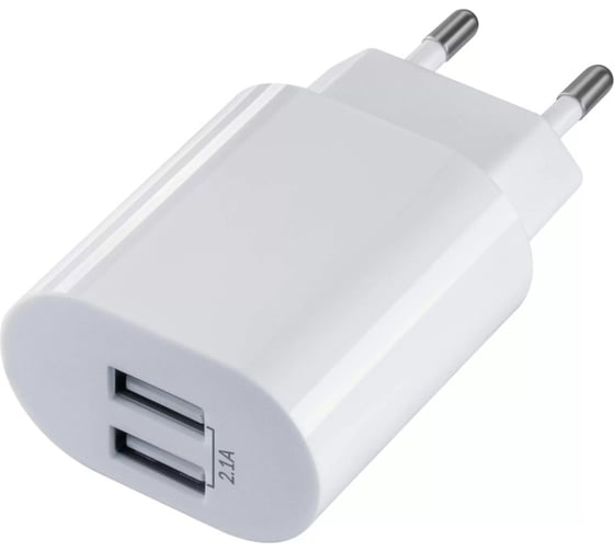 Сетевое зарядное устройство DEFENDER UPC-22 2xUSB ,5V/2.1А, кабель micro-USB 83678