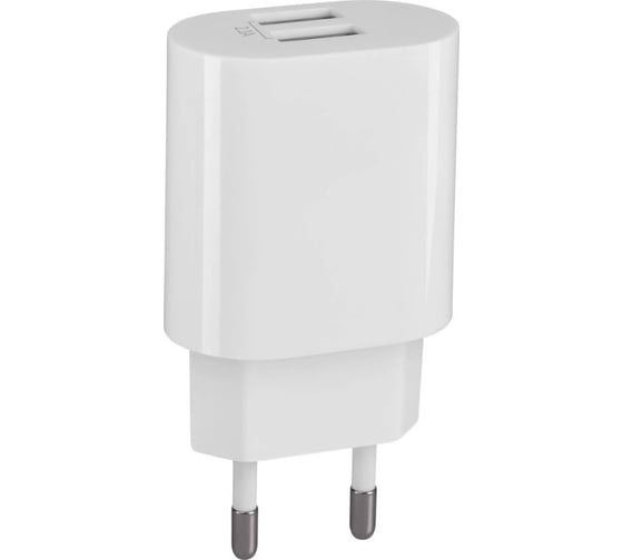 Сетевое зарядное устройство DEFENDER UPC-24 2xUSB, 5V/2.1А, кабель Type-C 83679