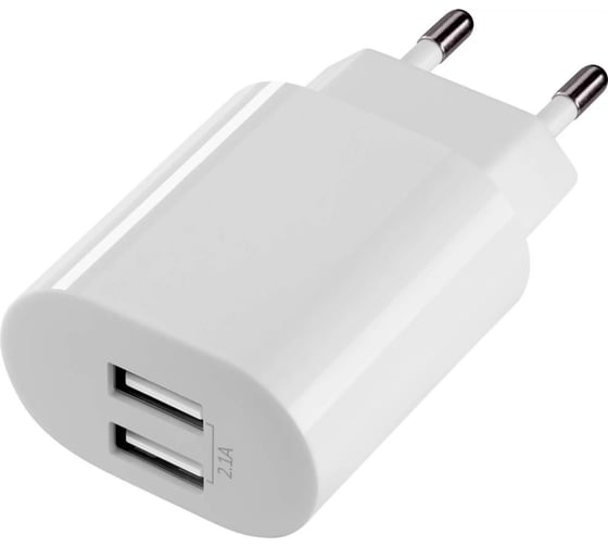Сетевое зарядное устройство DEFENDER UPC-24 2xUSB, 5V/2.1А, кабель Type-C 83679