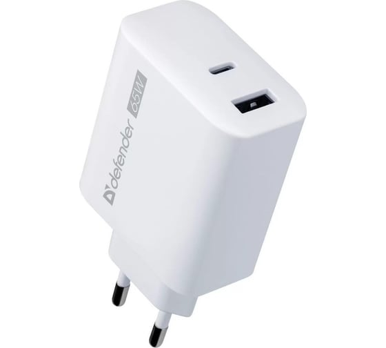 Сетевое зарядное устройство DEFENDER UPA-165 USB A+C, 65W 83582