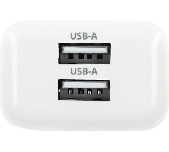 Сетевое зарядное устройство BURO BUWE1 10.5W 2.1A 2xUSB универсальное белый (BUWE10S200WH) 1656926