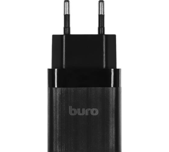 Сетевое зарядное устройство BURO BUWE1 10.5W 2.1A 2xUSB универсальное черный (BUWE10S200BK) 1656828