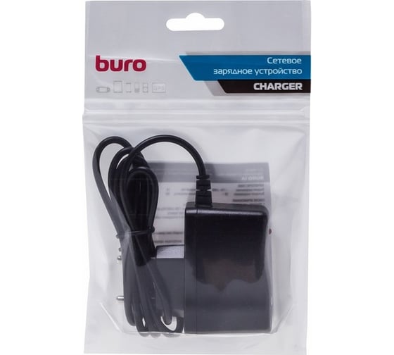 Сетевое зарядное устройство BURO XCJ-021-EM-1A 5W 1A универсальное черный 487659
