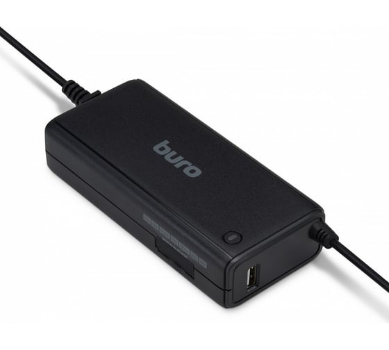 Блок питания BURO BUM-1200C120 ручной 120W 15V-24V 11-connectors 5A 1xUSB 2A от прикуривателя 825360 1