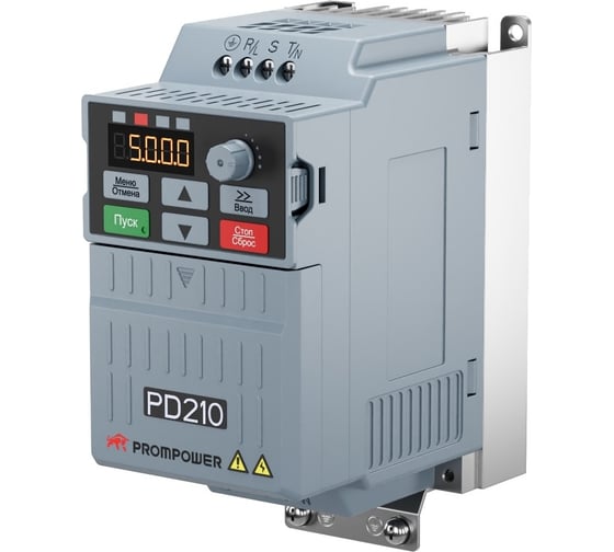 Преобразователь частоты Prompower PD210-A4004B, 380В, 1.5/2.5А, 0.4/0.75кВт PD210A4004B 1