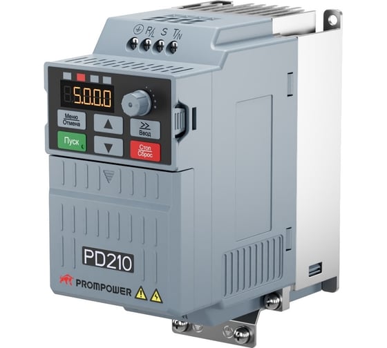 Преобразователь частоты Prompower PD210-A4015B, 380В, 3.8/5.1А, 1.5/2.2кВт PD210A4015B 1