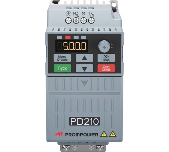 Преобразователь частоты Prompower PD210-A4022B, 380В, 5.1/7.1А, 2.2/3кВт PD210A4022B