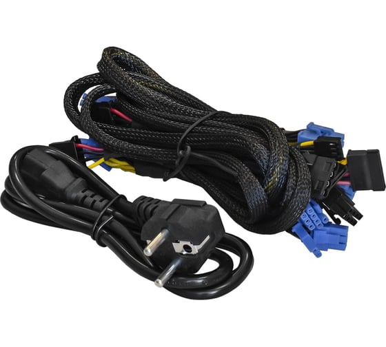 Блок питания ExeGate 650W 650PPX ATX, APFC, КПД 80% 80 PLUS, 14cm fan, 24pin, 2x4+4pin, 4xPCI-E, 6xSATA, 4xIDE, Cable Management, black, RTL 259612