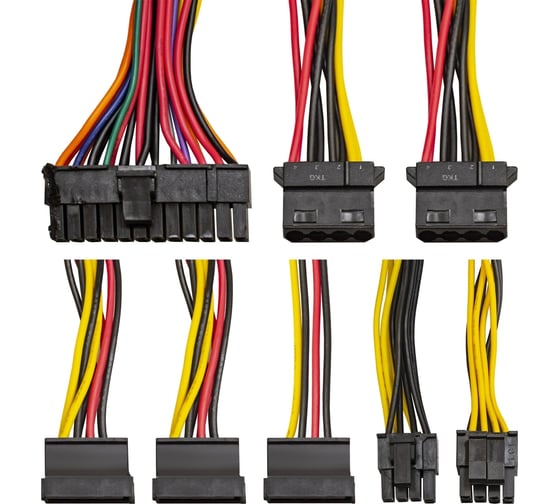 Блок питания ExeGate 650W AB650 ATX, PC, 8cm fan, 24pin, 4+4pin, PCI-E, 3xSATA, 2xIDE, кабель 220V в комплекте 293065