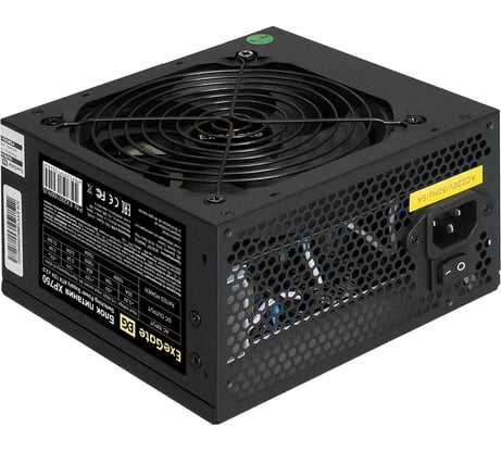 Блок питания ExeGate 750W XP750 ATX, 12cm fan, 24pin, 4+4pin, PCI-E, 3xSATA, 2xIDE, black 292166