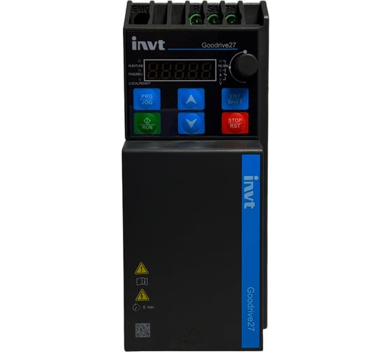 Частотный преобразователь INVT GD27 0,75 кВт 200В IP20 (GD27-0R7G-S2-B) 11001-02610