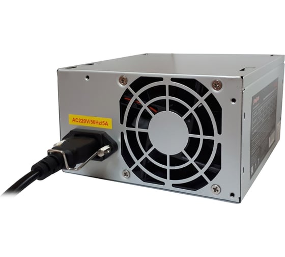 Блок питания ExeGate 600W CP600 ATX, SC, 8cm fan, 24pin, 4+4pin, PCI-E, 3xSATA, 2xIDE, кабель 220V с защитой от выдергивания 293068