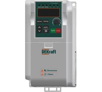 Преобразователь частоты DEKraft DEKV060 1.5кВт 220В 1ф с тормозным модулем DEKV060G1R5S2B