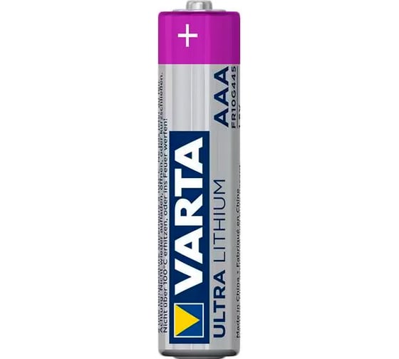 Батарейка Varta ULTRA FR03 AAA BL4 Lithium 1.5V (6103) 06103301404