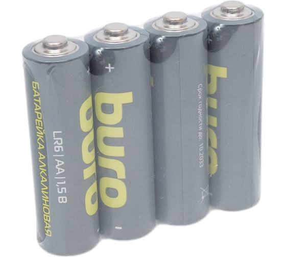 Батарея BURO Alkaline LR6 AA 40 шт. спайка 1776126