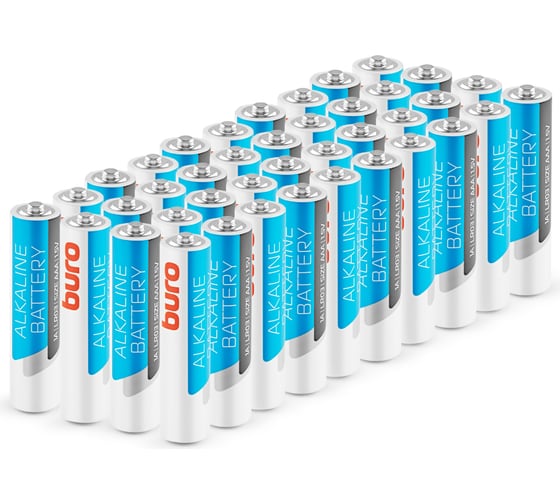 Батарея BURO Alkaline LR03 AAA 40 шт. коробка 1776127