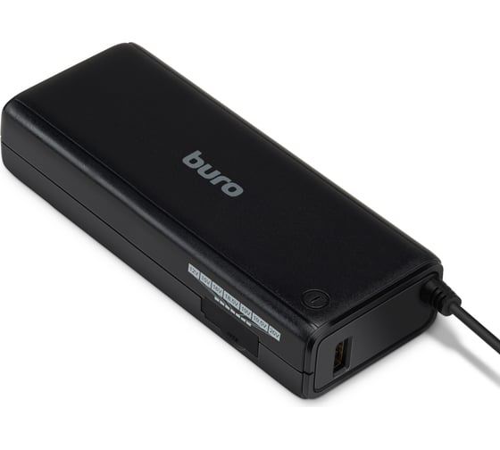 Блок питания BURO BUM-1129М120 ручной 120W 12V-20V 11-connectors 1xUSB 2A, от бытовой электросети 825358