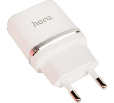 Зарядное устройство Hoco 12 Вт, 2.4 А, 2хUSB, C12, белый 6957531047759