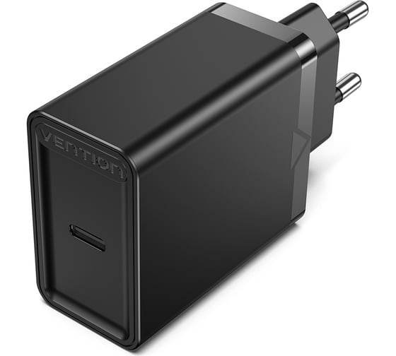 Сетевое зарядное устройство VENTION на 1 порт USB C QC 4.0 Чёрный FADB0-EU