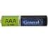 Солевая батарейка General Lighting Systems GBAT-R03 AAA 24/1200 800552 4