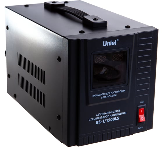 Релейный однофазный напольный стабилизатор напряжения Uniel RS-1/1500LS 9498