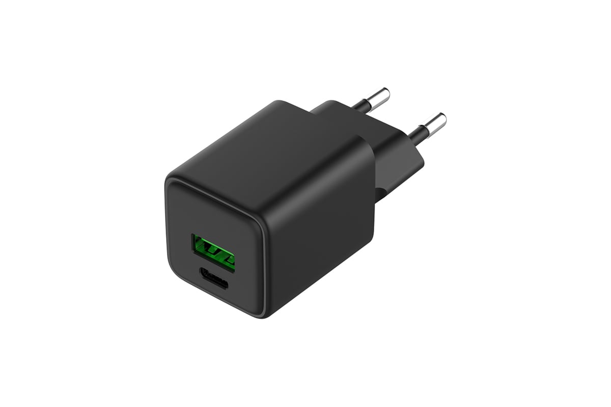 Сетевое зарядное устройство REXANT с портами USB-A и USB-C, 30Вт GaN  18-2204 - выгодная цена, отзывы, характеристики, фото - купить в Москве и РФ