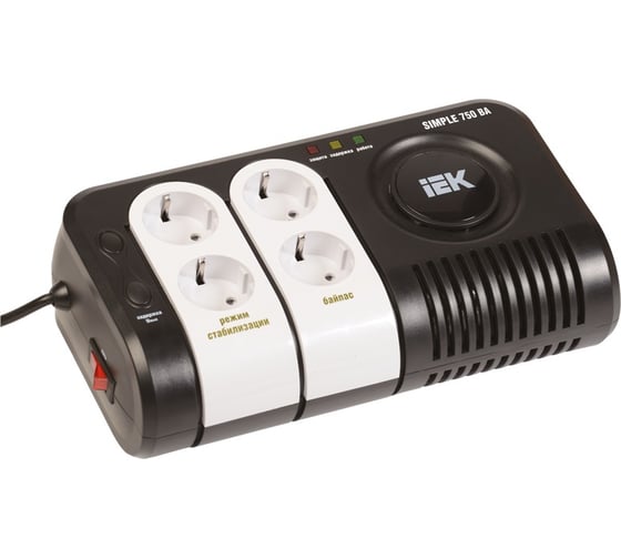 Стабилизатор напряжения IEK Simple 0.75кВА IVS25-1-00750 290123