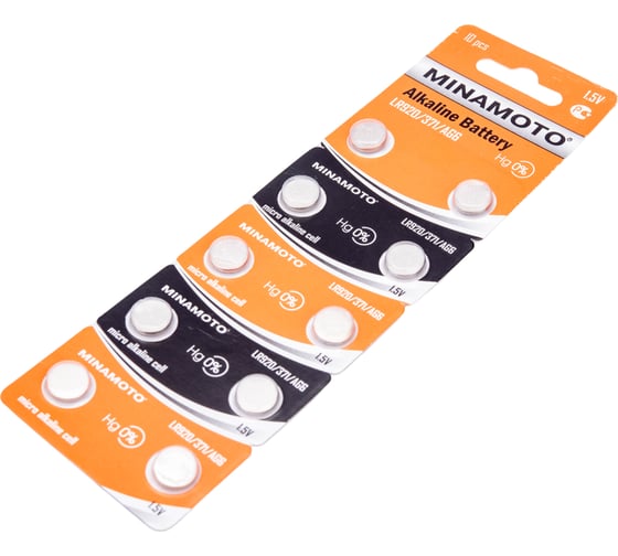 Батарейка часовая Minamoto AG6 LR920, 10 card 55006