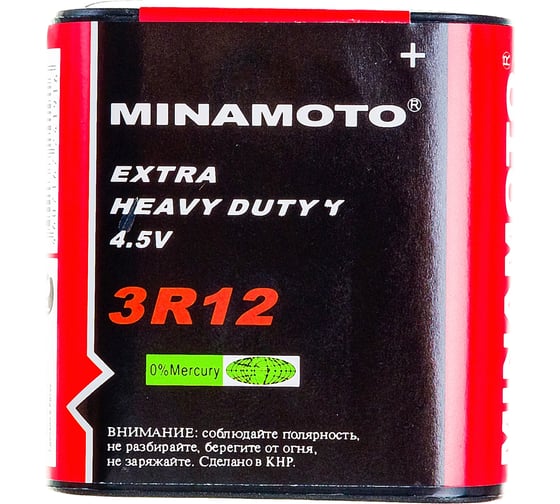Батарейка Minamoto 3R12, 1 shrink 600 1