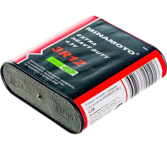 Батарейка Minamoto 3R12, 1 shrink 600