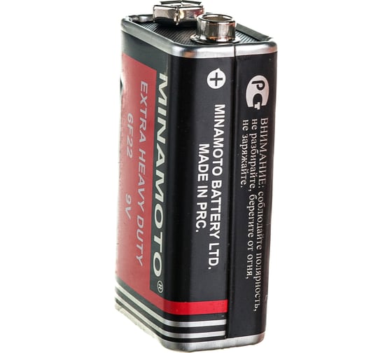 Батарейка Minamoto 6F22 9V, 1 shrink 500