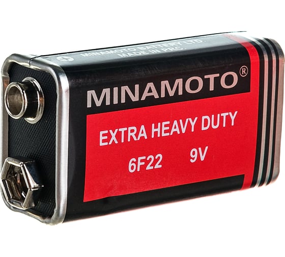Батарейка Minamoto 6F22 9V, 1 shrink 500