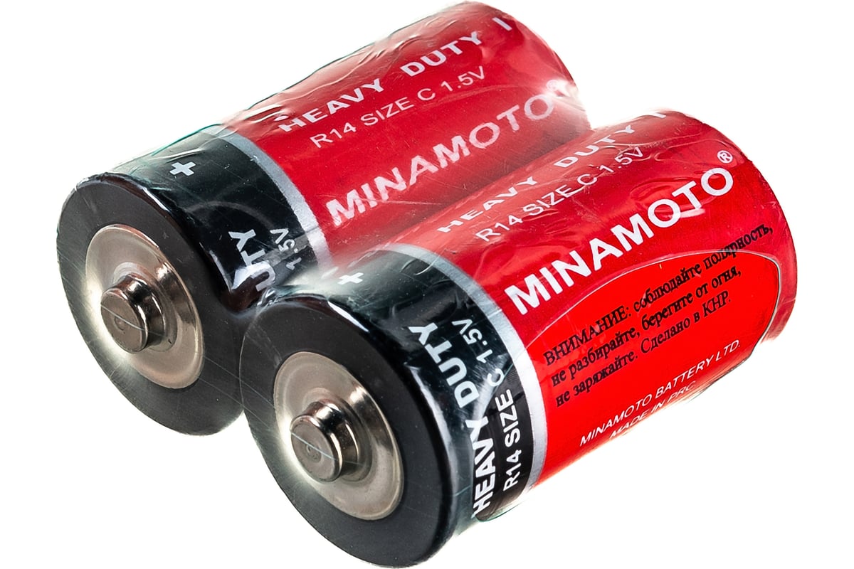 Батарейка Minamoto R14, 2 shrink 201 - выгодная цена, отзывы ...