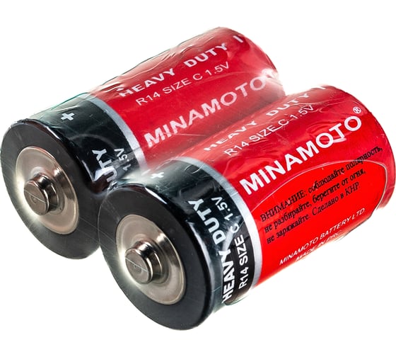 Батарейка Minamoto R14, 2 shrink 201