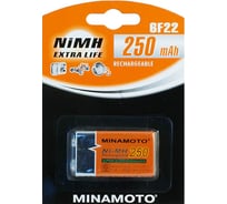 Аккумулятор Minamoto 6F22, 250 mAh, 1 Card 5112
