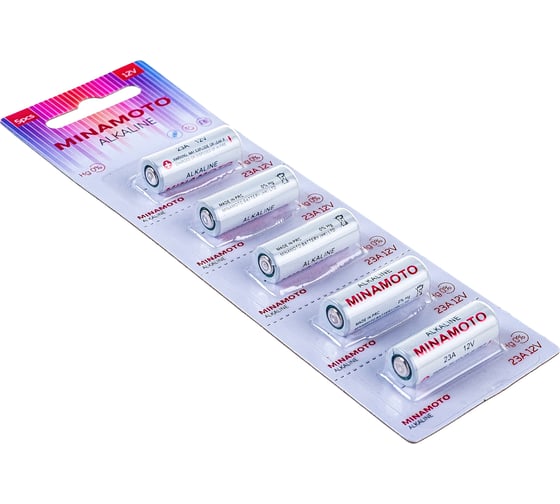 Батарейка Minamoto A23 0% Hg, 5 card 1031