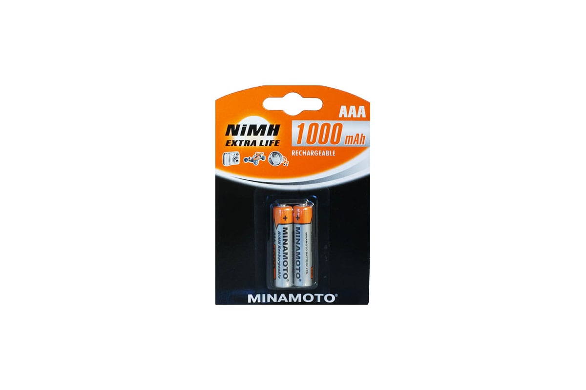 Аккумулятор Minamoto AAA, 1000mAh, 2 Card 4117 - выгодная цена, отзывы ...