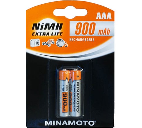 Аккумулятор Minamoto AAA, 900mAh, 2 Card 4116