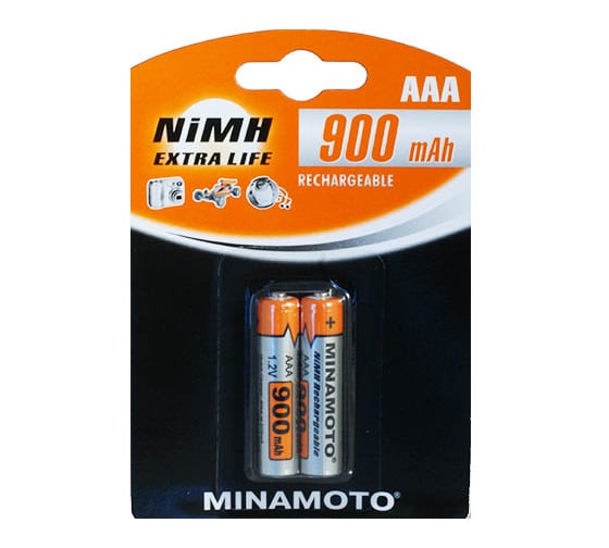 Аккумулятор Minamoto AAA, 900mAh, 2 Card 4116 1