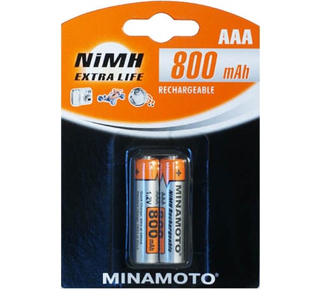 Аккумулятор Minamoto AAA, 800mAh, 2 Card 4115