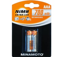 Аккумулятор Minamoto AAA, 700mAh, 2 card 4112