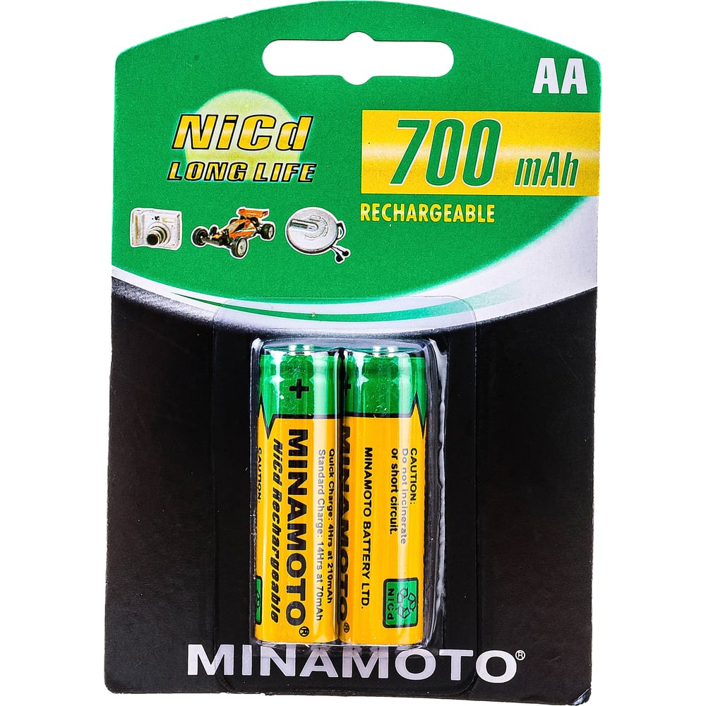 Аккумулятор Minamoto AA, 700mAh, 2 Card 3701 - выгодная цена, отзывы ...