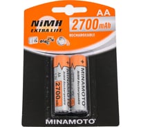 Аккумулятор Minamoto AA, 2700mAh, 2 Card 3123