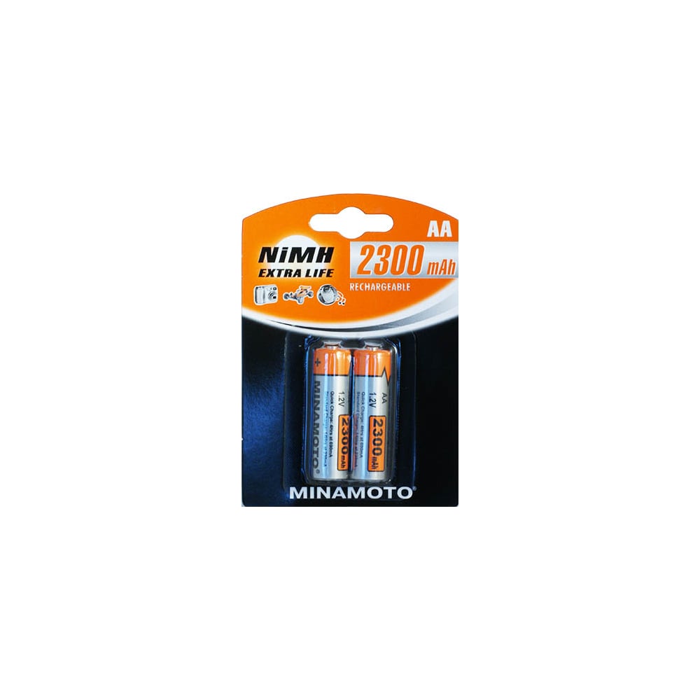 Аккумулятор Minamoto AA, 2300mAh, 2 Card 3121 - выгодная цена, отзывы ...