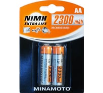 Аккумулятор Minamoto AA, 2300mAh, 2 Card 3121