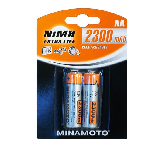 Аккумулятор Minamoto AA, 2300mAh, 2 Card 3121