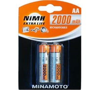 Аккумулятор Minamoto AA, 2000mAh, 2 Card 3120