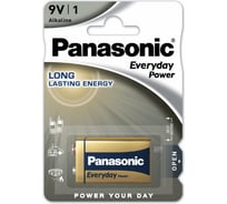 Щелочная батарейка Panasonic 6LR61 Everyday Power 9В бл/1 5410853047971